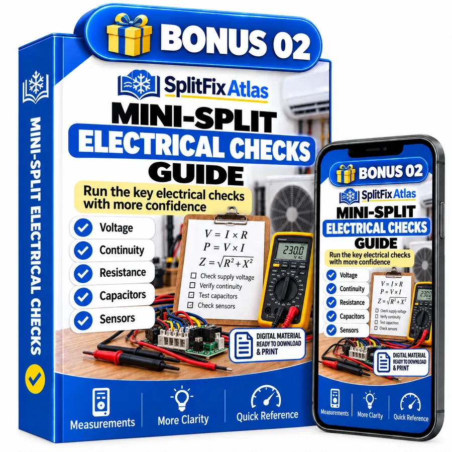 Bonus 2 mockup — MINI-SPLIT ELECTRICAL CHECKS GUIDE